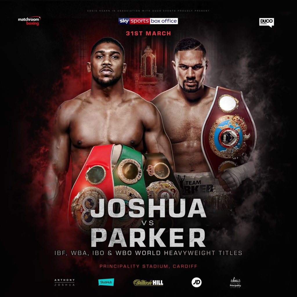 Anthony Joshua - Joseph Parker - IBO WBO IBF WBA 
