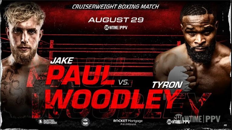 Bet on Tyron Woodley Vs Jake Paul Boxing Fight August 28th SHOWTIME