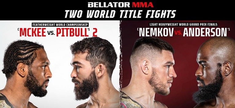Bet on Bellator 277 Mckee vs Pitbull 2 Nemkov vs Anderson | Bellator MMA Betting Sites | Belltor Odds & Freebets