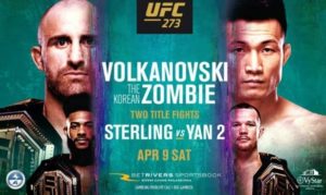 Bet on UFC 273 | UFC 273 Betting Sites | UFC Free Bets | Volkanovski vs TKZ & Sterling vs Yan
