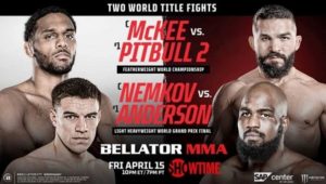Bet on Bellator 277 Mckee vs Pitbull 2 Nemkov vs Anderson | Bellator 277 MMA UK Betting Sites | Belltor Betting Odds & Freebets