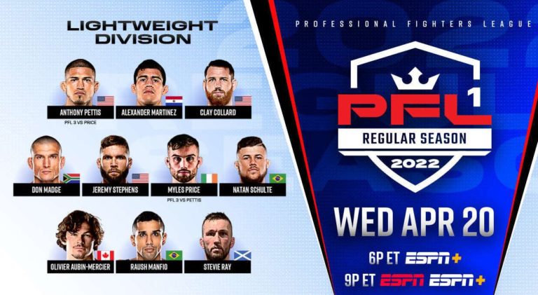 Bet on PFL 2022 Season Lightweights | PFL MMA Betting Sites | PFL Odds & Free Bets