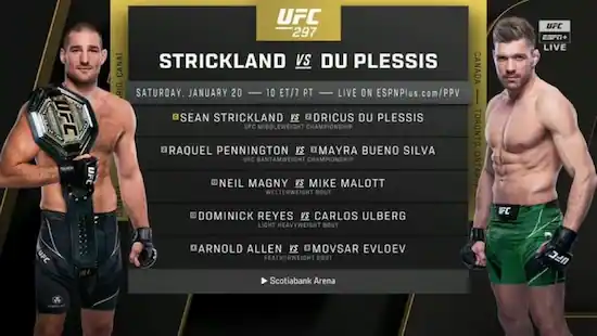 UFC 297 Odds | UFC 297 Betting Sites | UFC Betting UK | Bet on UFC 297 Strickland vs Du Plessis