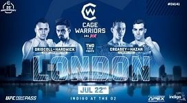 Bet on Cage Warriors London | CW 141 Betting Sites | Bet on Cage Warriors 141 Driscall vs Hardwick | CW UK Betting